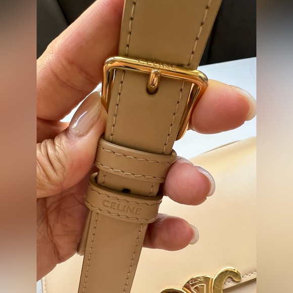 Celine Triomphe Nude Medium Bag - Picture 5 of 15